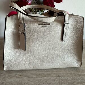 Coach Off-White Leather Satchel